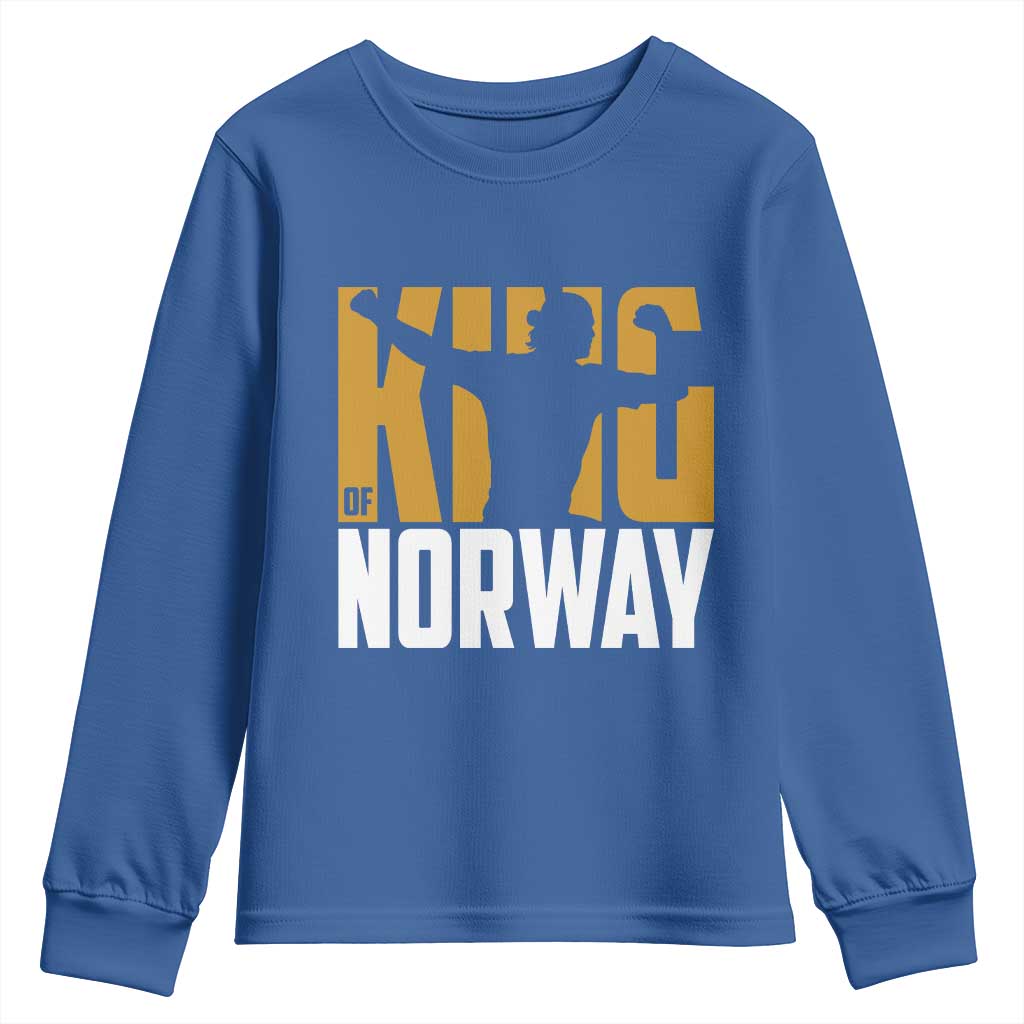 King Of Norway Football Youth Sweatshirt Proud Norwegian Supporter Fan