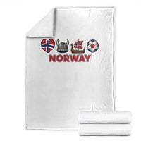 Norwegian Pride Throw Blanket Norway Soccer Football Supporter Gift
