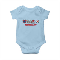 Norwegian Pride Baby Onesie Norway Soccer Football Supporter Gift