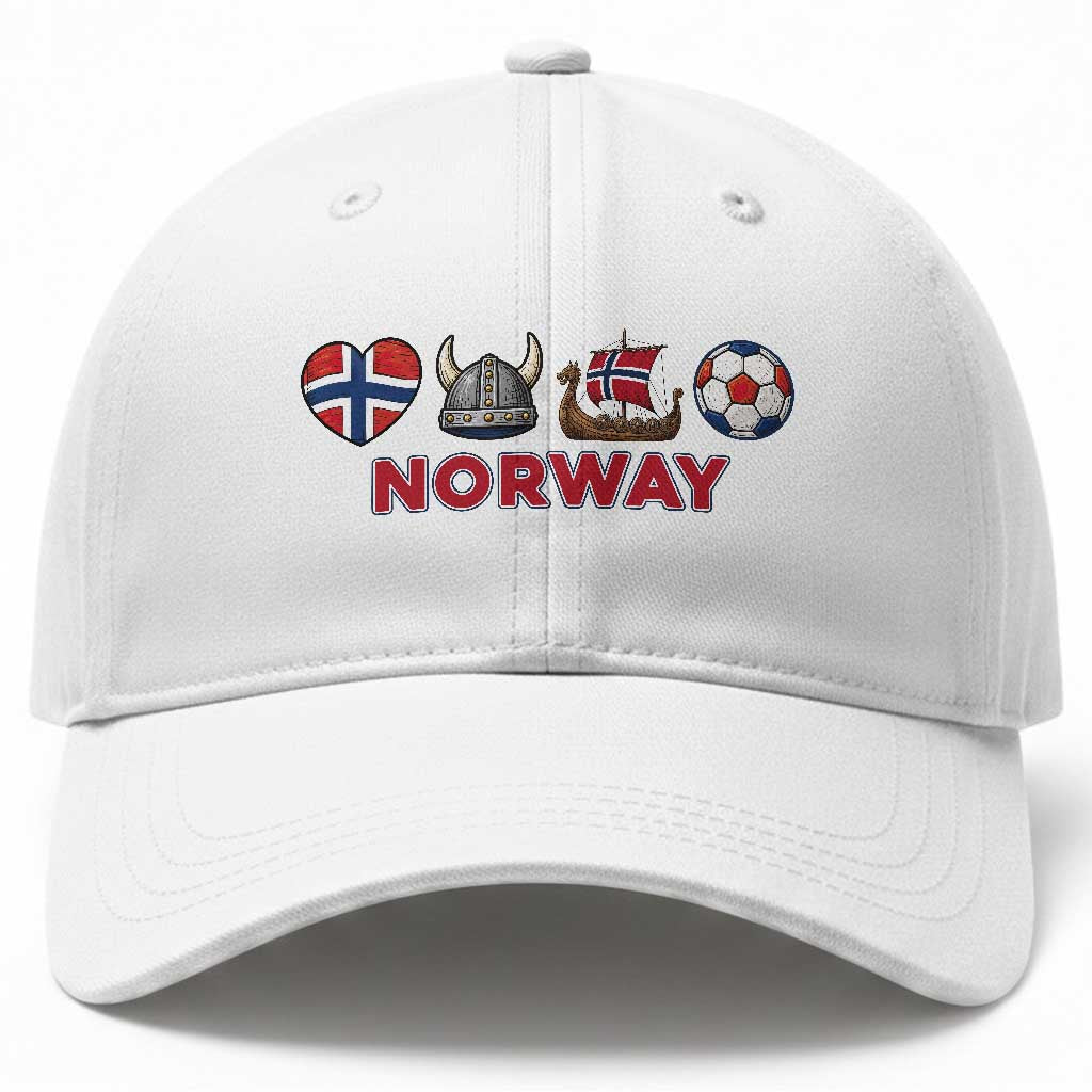 Norwegian Pride Baseball Cap Norway Soccer Football Supporter Gift