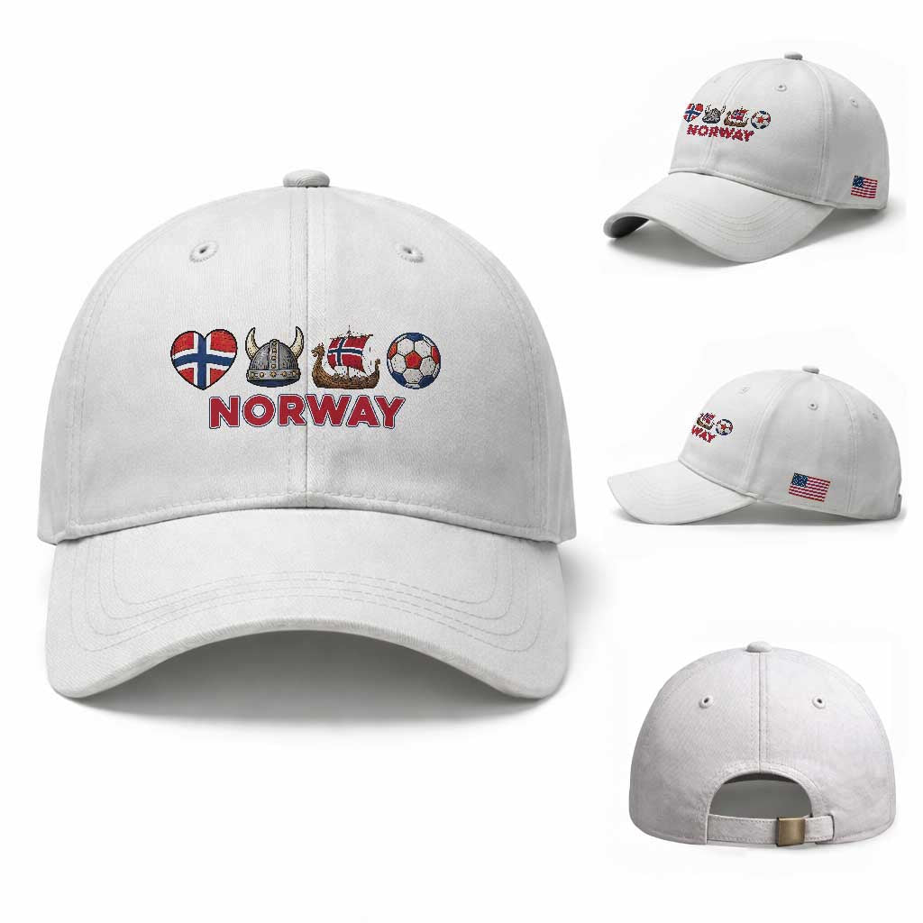 Norwegian Pride Baseball Cap Norway Soccer Football Supporter Gift