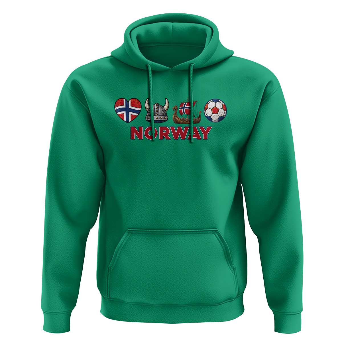 Norwegian Pride Hoodie Norway Soccer Football Supporter Gift