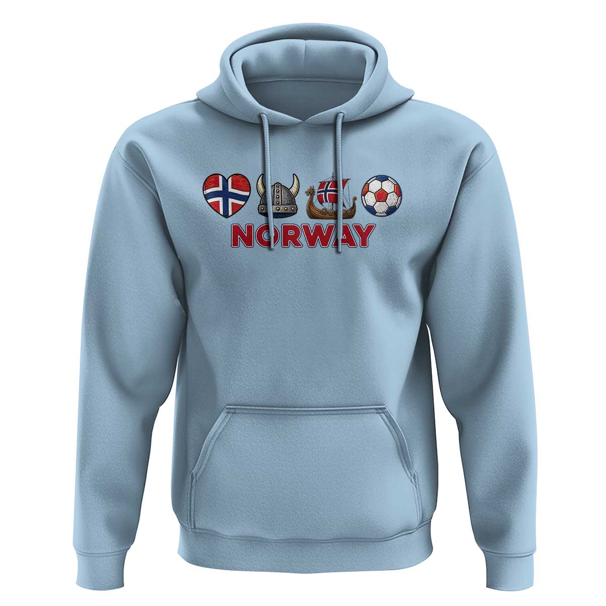 Norwegian Pride Hoodie Norway Soccer Football Supporter Gift
