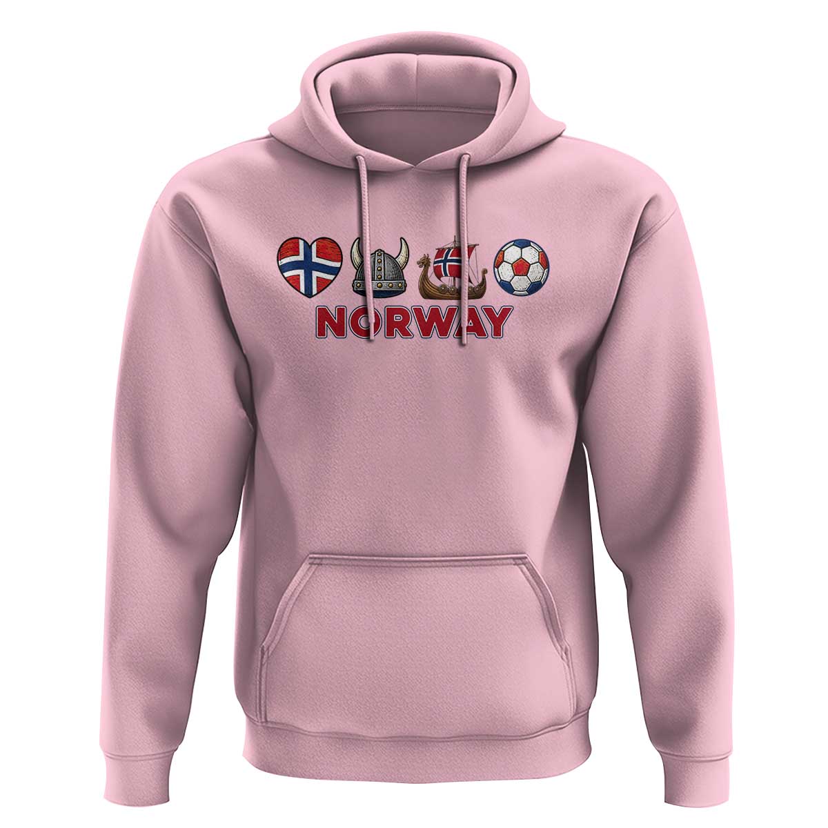 Norwegian Pride Hoodie Norway Soccer Football Supporter Gift
