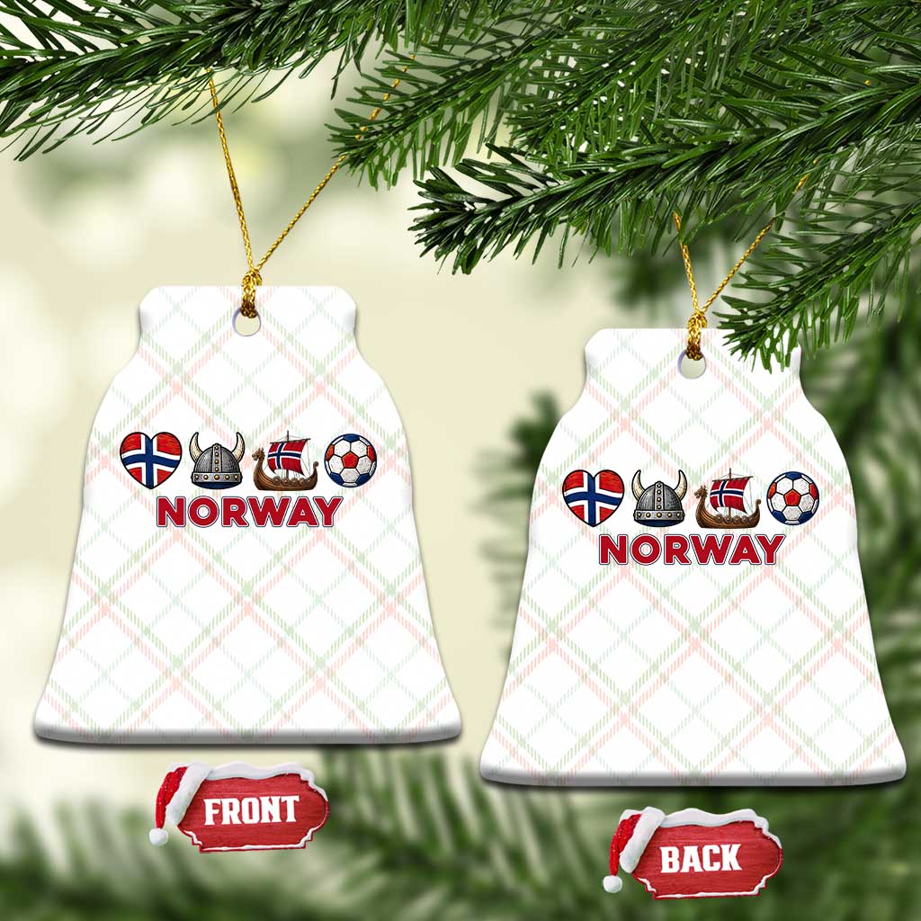 Norwegian Pride Ceramic Ornament Norway Soccer Football Supporter Gift