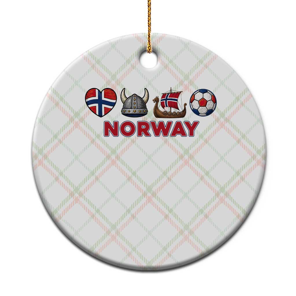 Norwegian Pride Ceramic Ornament Norway Soccer Football Supporter Gift