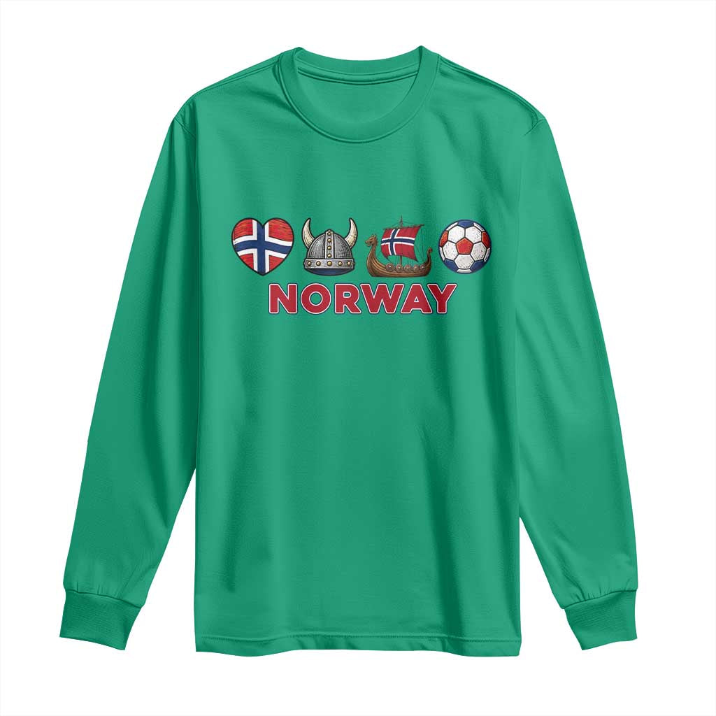 Norwegian Pride Long Sleeve Shirt Norway Soccer Football Supporter Gift