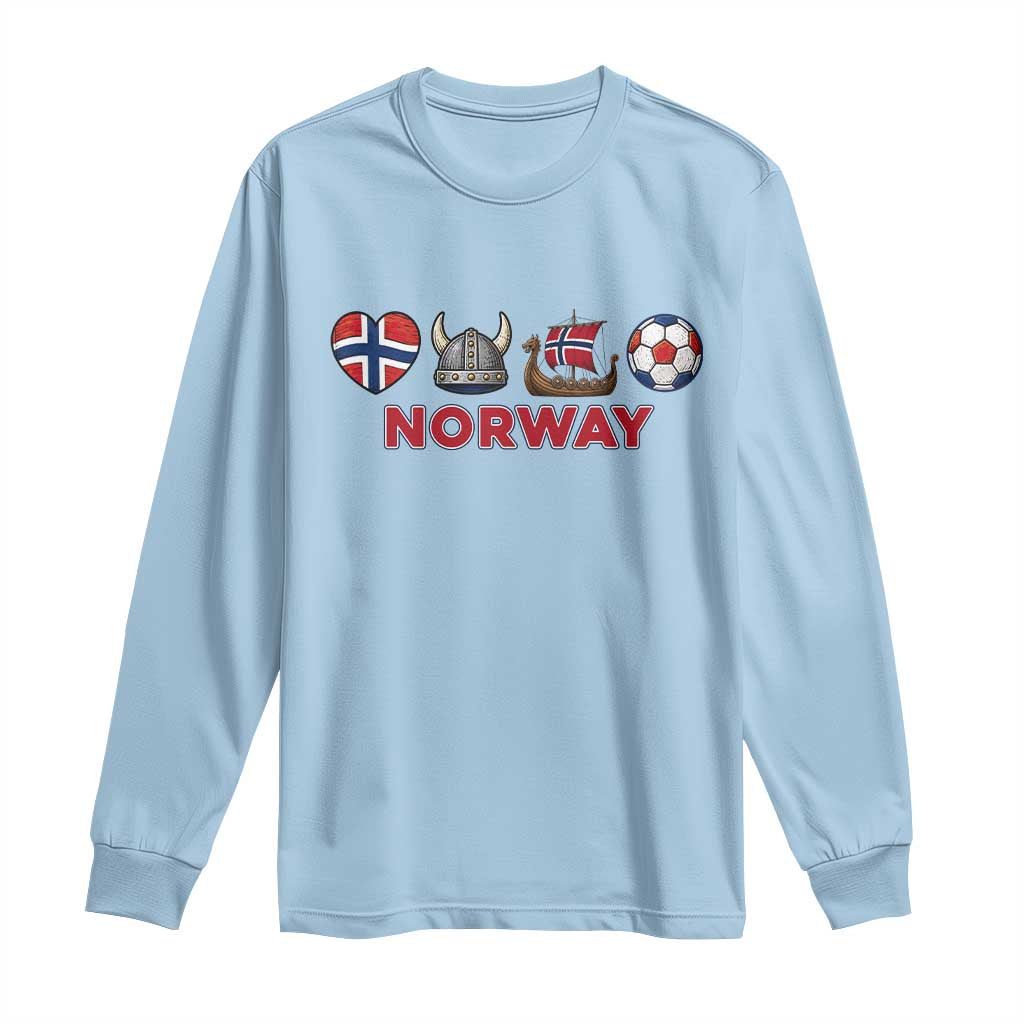 Norwegian Pride Long Sleeve Shirt Norway Soccer Football Supporter Gift