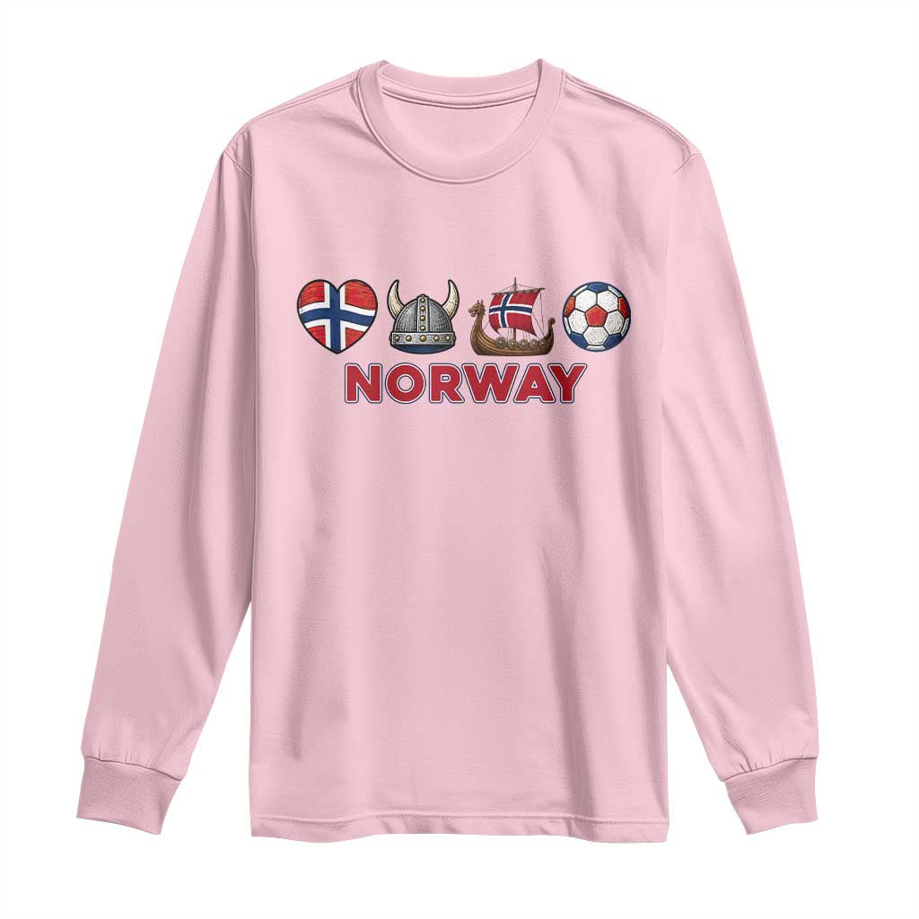 Norwegian Pride Long Sleeve Shirt Norway Soccer Football Supporter Gift