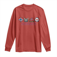 Norwegian Pride Long Sleeve Shirt Norway Soccer Football Supporter Gift