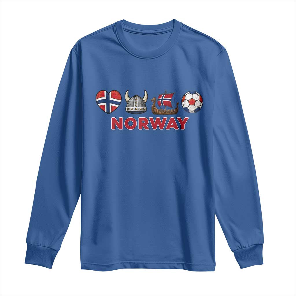 Norwegian Pride Long Sleeve Shirt Norway Soccer Football Supporter Gift