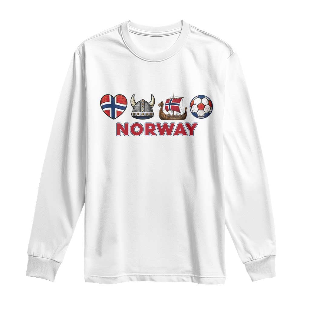 Norwegian Pride Long Sleeve Shirt Norway Soccer Football Supporter Gift