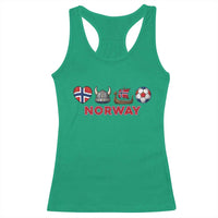 Norwegian Pride Racerback Tank Top Norway Soccer Football Supporter Gift