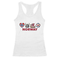 Norwegian Pride Racerback Tank Top Norway Soccer Football Supporter Gift