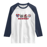 Norwegian Pride Raglan Shirt Norway Soccer Football Supporter Gift