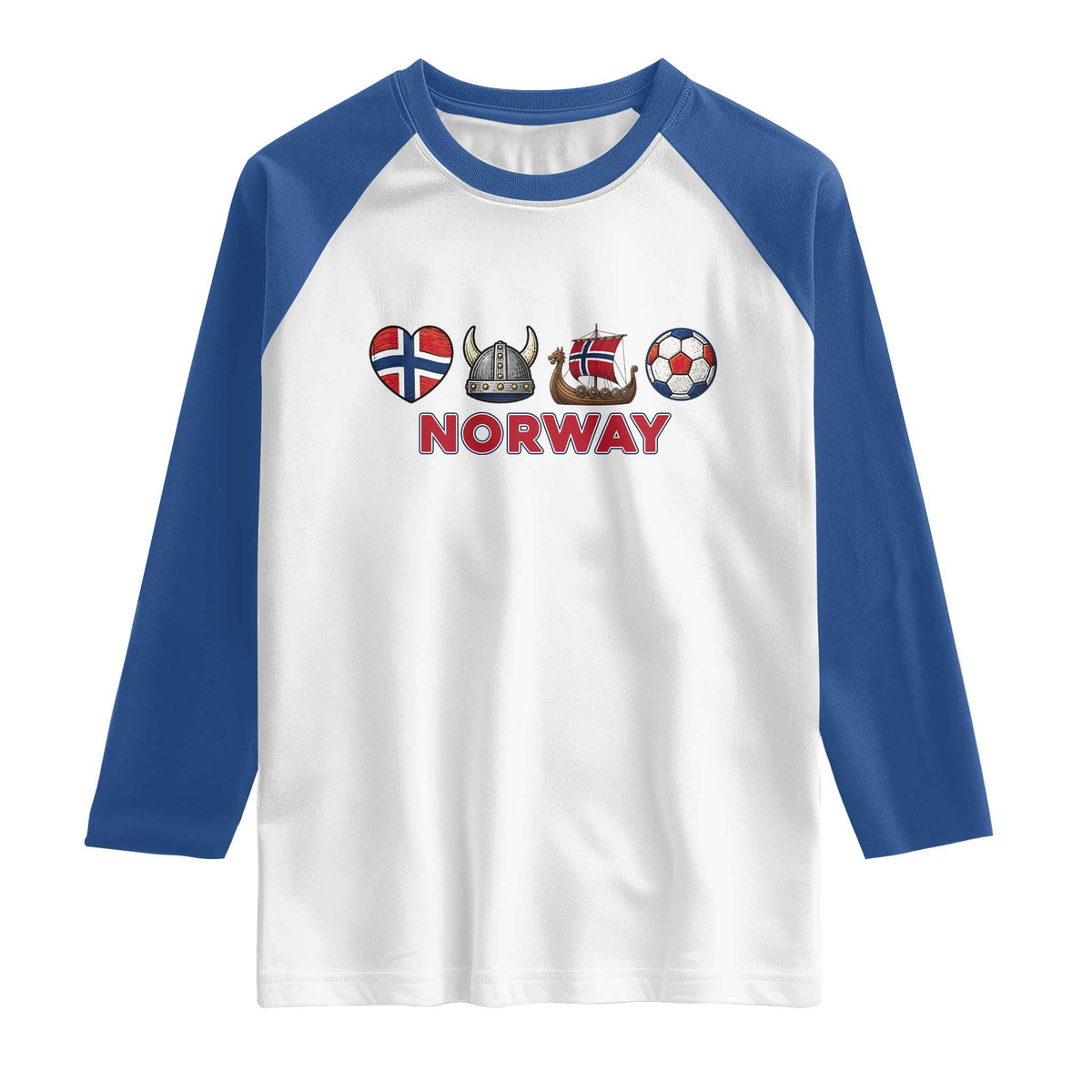 Norwegian Pride Raglan Shirt Norway Soccer Football Supporter Gift