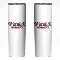 Norwegian Pride Skinny Tumbler Norway Soccer Football Supporter Gift