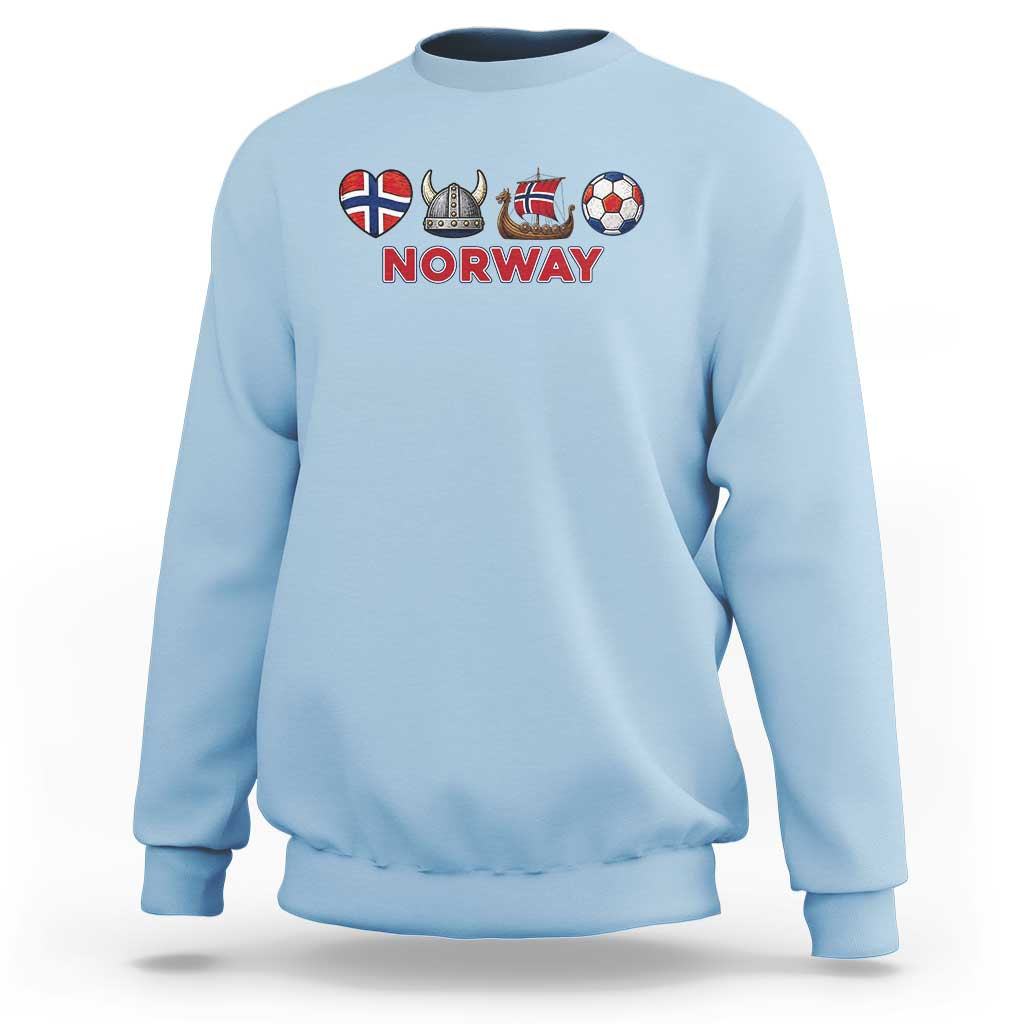 Norwegian Pride Sweatshirt Norway Soccer Football Supporter Gift