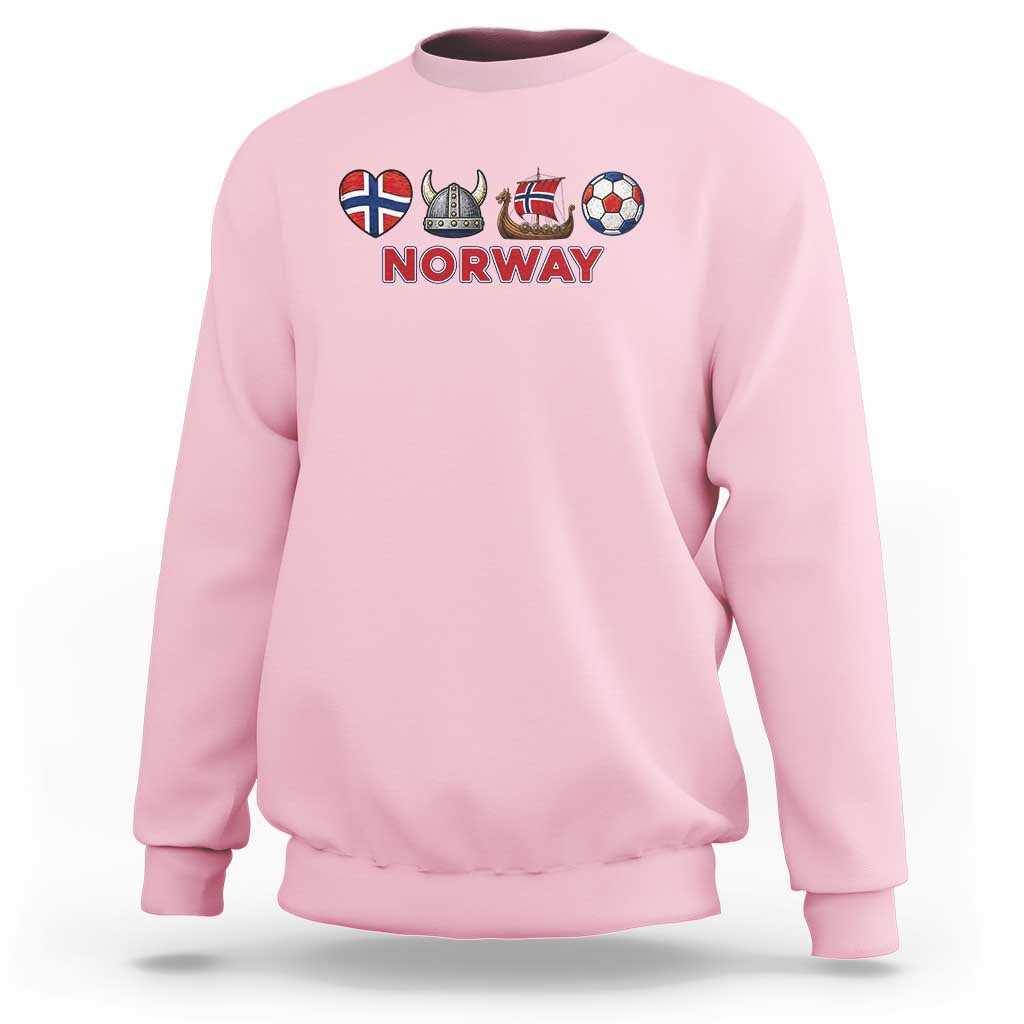 Norwegian Pride Sweatshirt Norway Soccer Football Supporter Gift