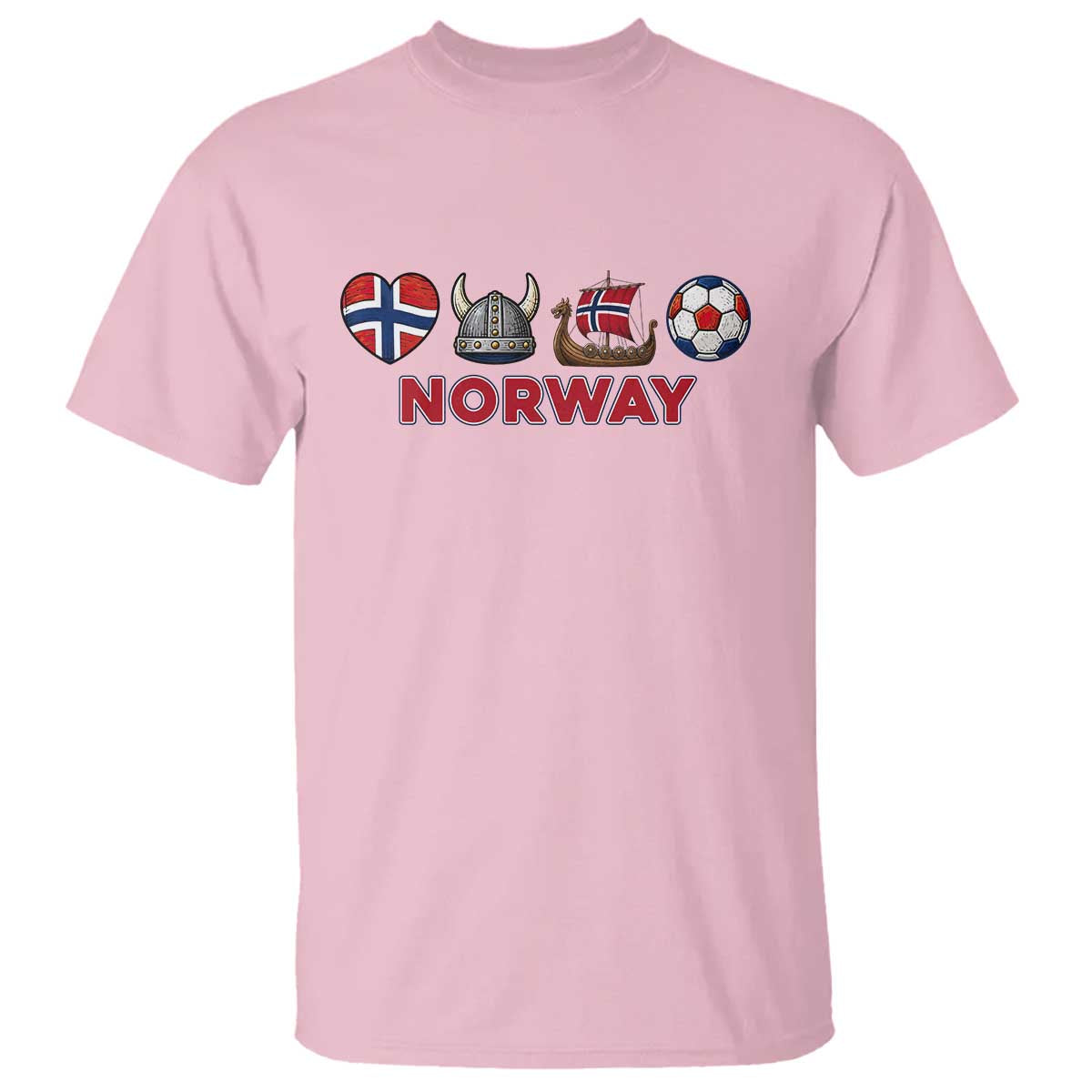 Norwegian Pride T Shirt Norway Soccer Football Supporter Gift