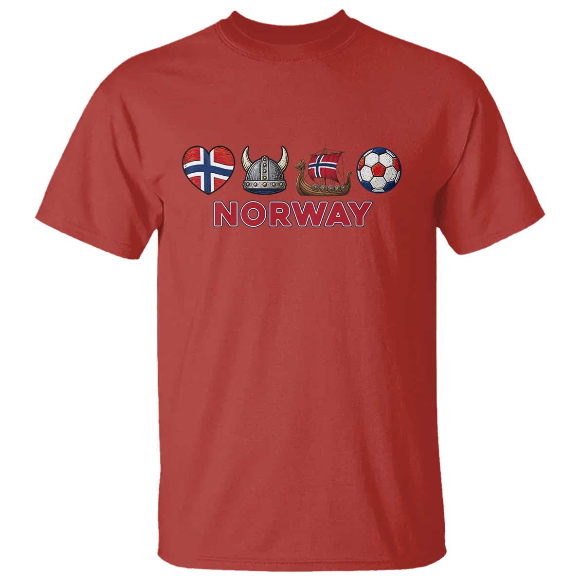Norwegian Pride T Shirt Norway Soccer Football Supporter Gift