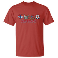 Norwegian Pride T Shirt Norway Soccer Football Supporter Gift
