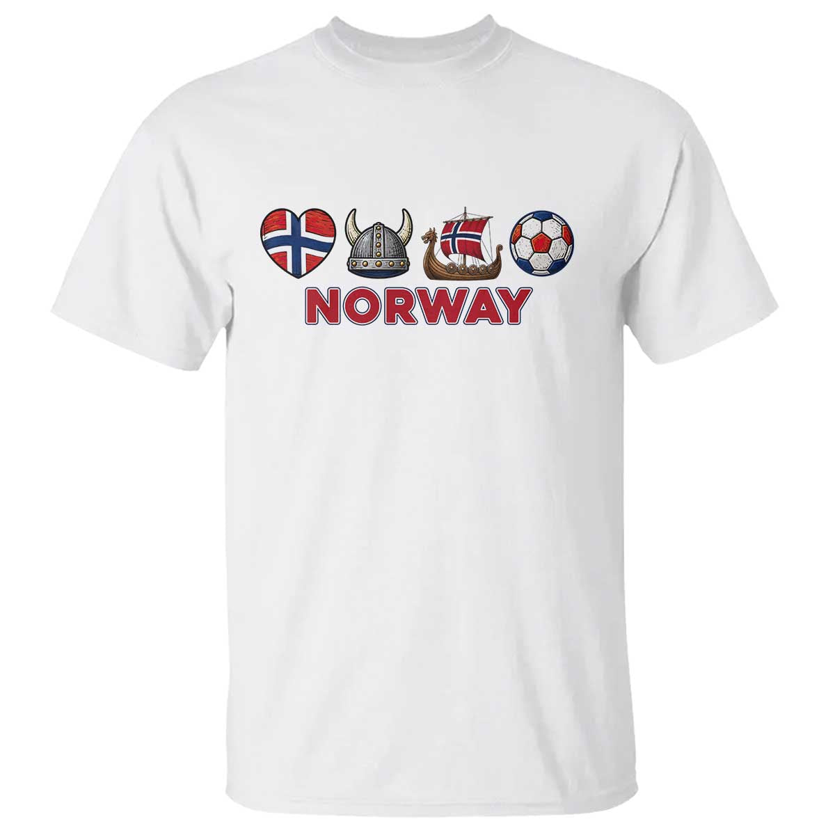 Norwegian Pride T Shirt Norway Soccer Football Supporter Gift