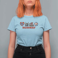Norwegian Pride T Shirt For Women Norway Soccer Football Supporter Gift
