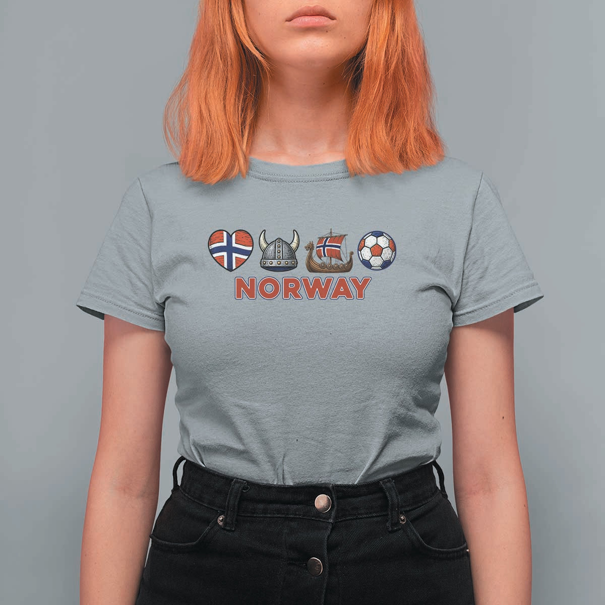 Norwegian Pride T Shirt For Women Norway Soccer Football Supporter Gift