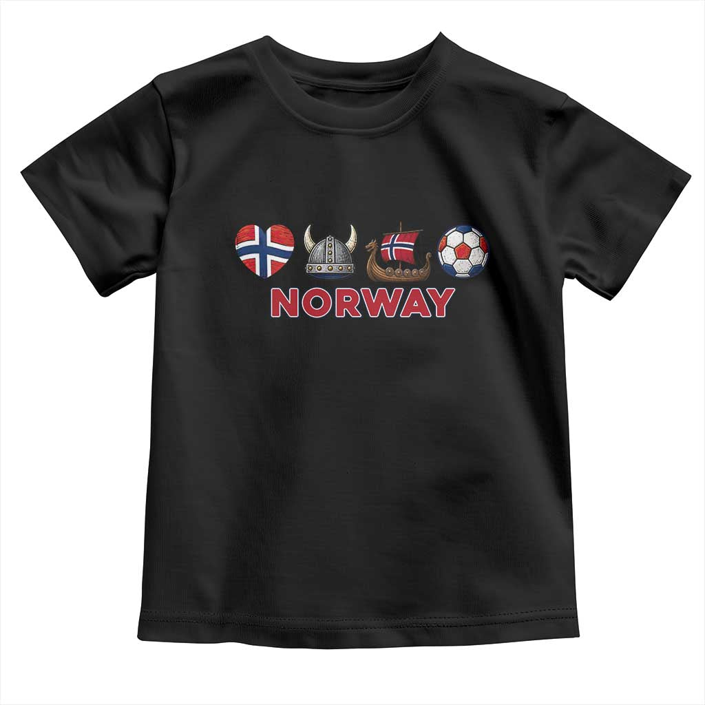 Norwegian Pride Toddler T Shirt Norway Soccer Football Supporter Gift