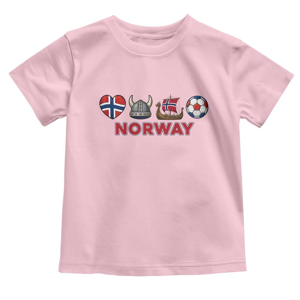 Norwegian Pride Toddler T Shirt Norway Soccer Football Supporter Gift