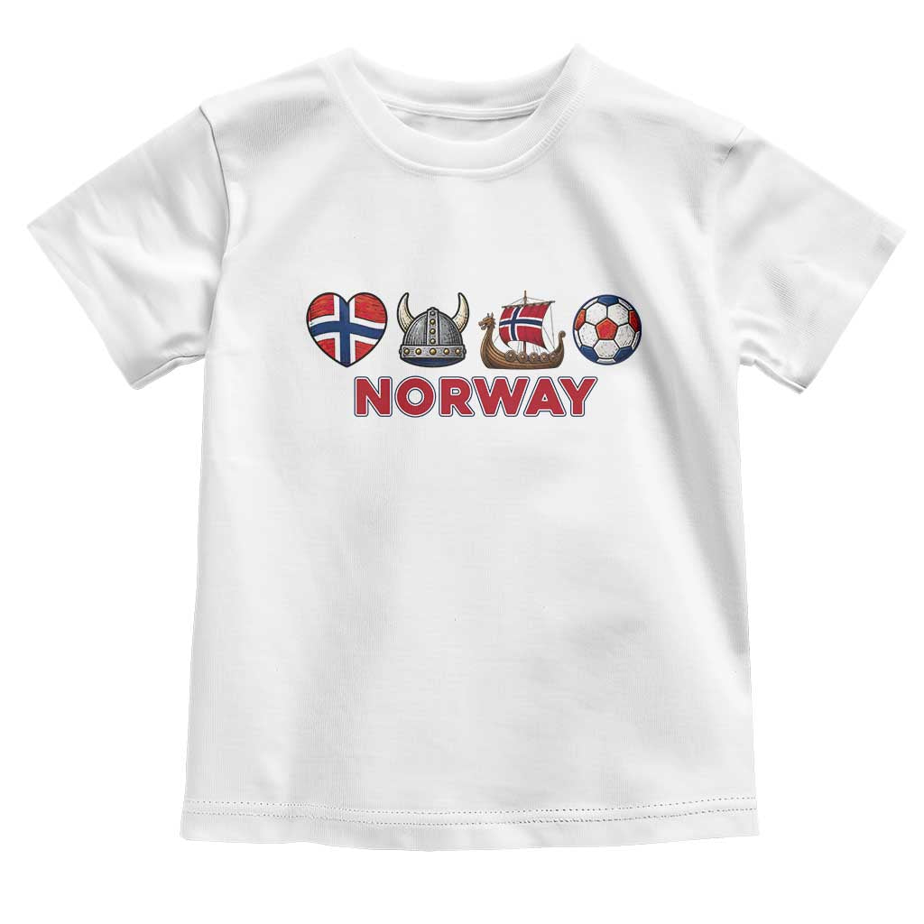 Norwegian Pride Toddler T Shirt Norway Soccer Football Supporter Gift