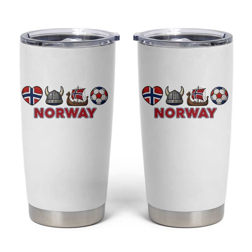 Norwegian Pride Tumbler Cup Norway Soccer Football Supporter Gift