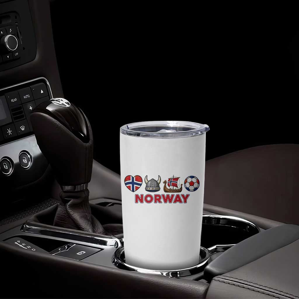 Norwegian Pride Tumbler Cup Norway Soccer Football Supporter Gift