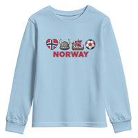 Norwegian Pride Youth Sweatshirt Norway Soccer Football Supporter Gift