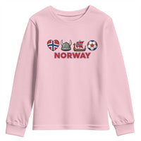 Norwegian Pride Youth Sweatshirt Norway Soccer Football Supporter Gift