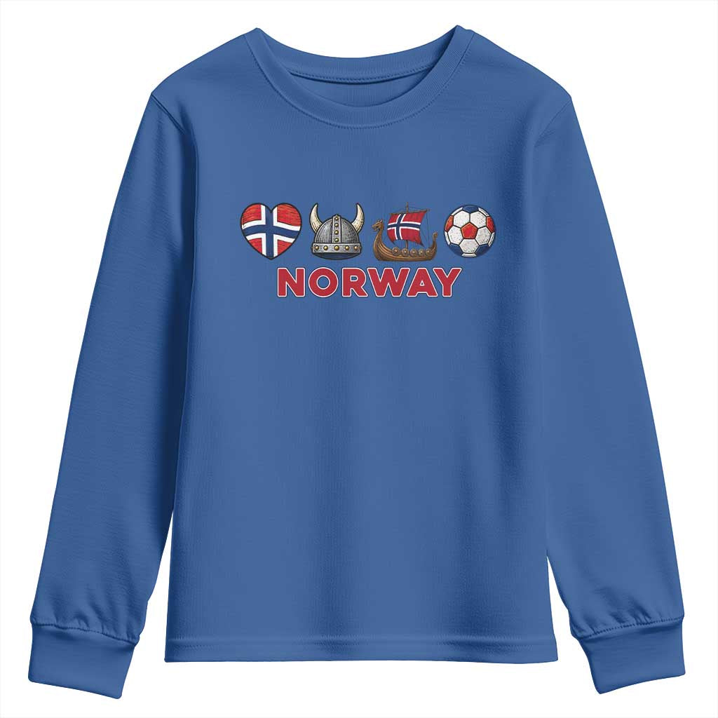 Norwegian Pride Youth Sweatshirt Norway Soccer Football Supporter Gift
