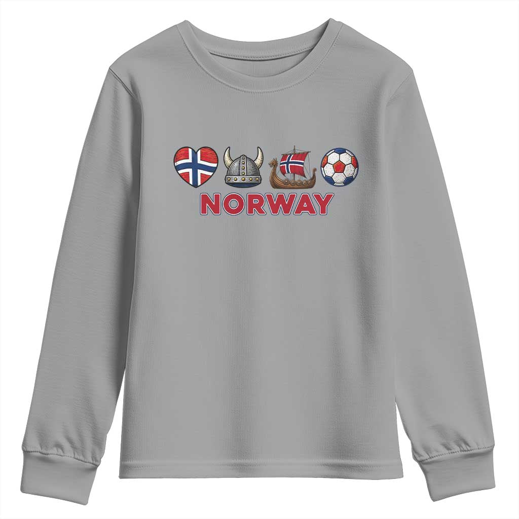Norwegian Pride Youth Sweatshirt Norway Soccer Football Supporter Gift