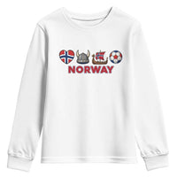 Norwegian Pride Youth Sweatshirt Norway Soccer Football Supporter Gift