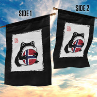 Grumpy Frog Norway Soccer Fan Garden Flag Japanese Style Match Day