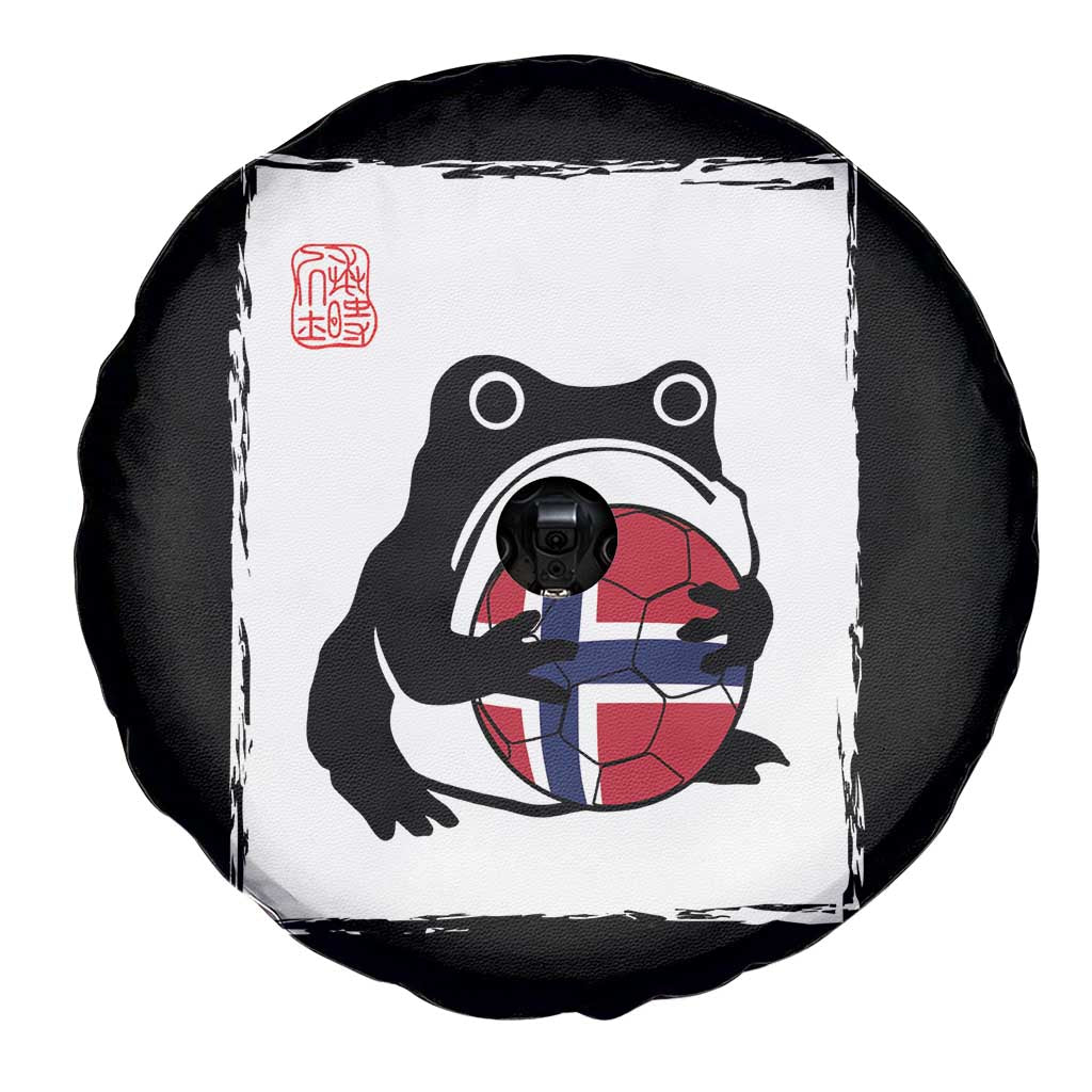 Grumpy Frog Norway Soccer Fan Spare Tire Cover Japanese Style Match Day