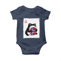 Grumpy Frog Norway Soccer Fan Baby Onesie Japanese Style Match Day