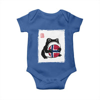 Grumpy Frog Norway Soccer Fan Baby Onesie Japanese Style Match Day