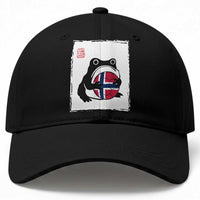 Grumpy Frog Norway Soccer Fan Baseball Cap Japanese Style Match Day