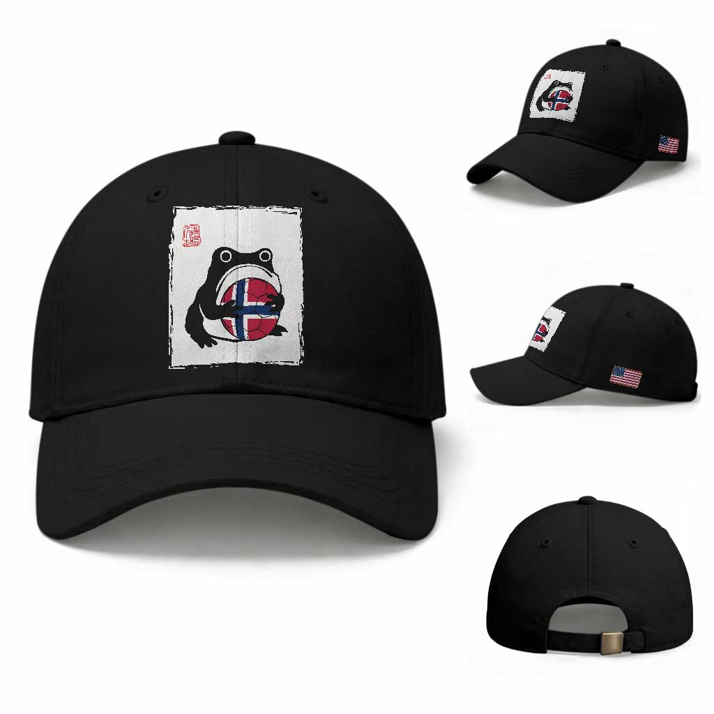 Grumpy Frog Norway Soccer Fan Baseball Cap Japanese Style Match Day