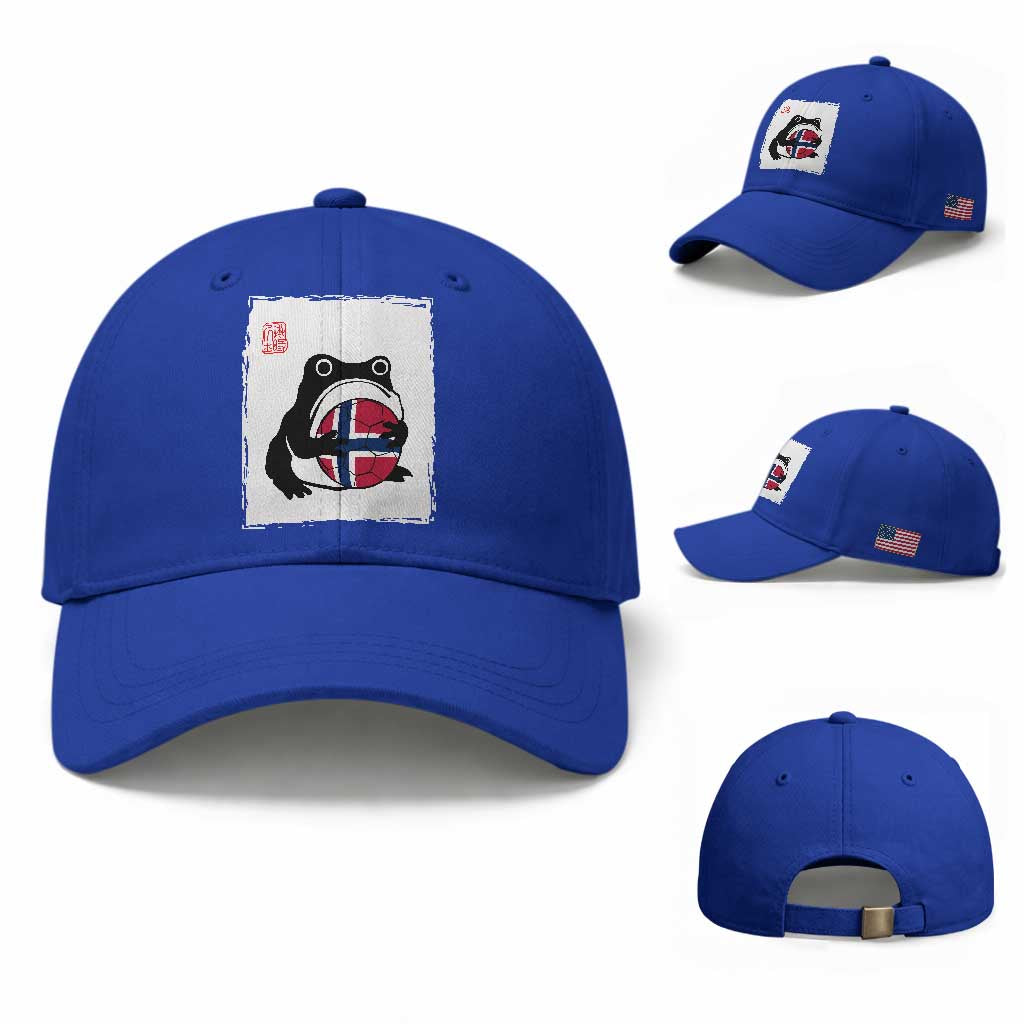 Grumpy Frog Norway Soccer Fan Baseball Cap Japanese Style Match Day