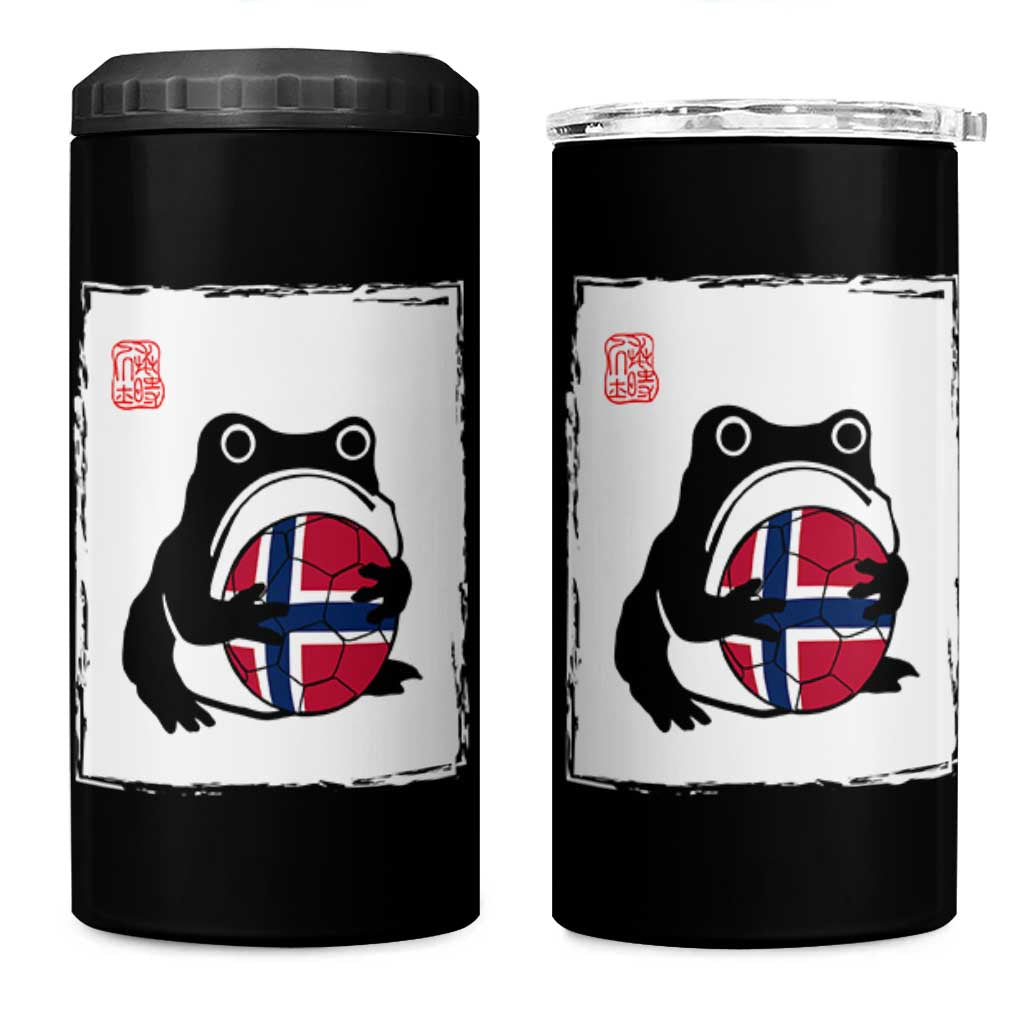 Grumpy Frog Norway Soccer Fan 4 in 1 Can Cooler Tumbler Japanese Style Match Day