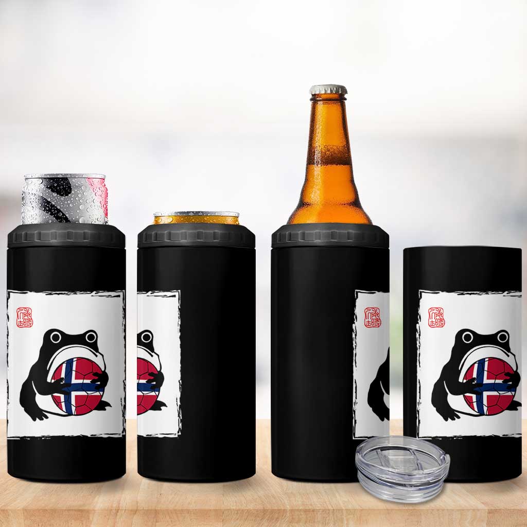 Grumpy Frog Norway Soccer Fan 4 in 1 Can Cooler Tumbler Japanese Style Match Day