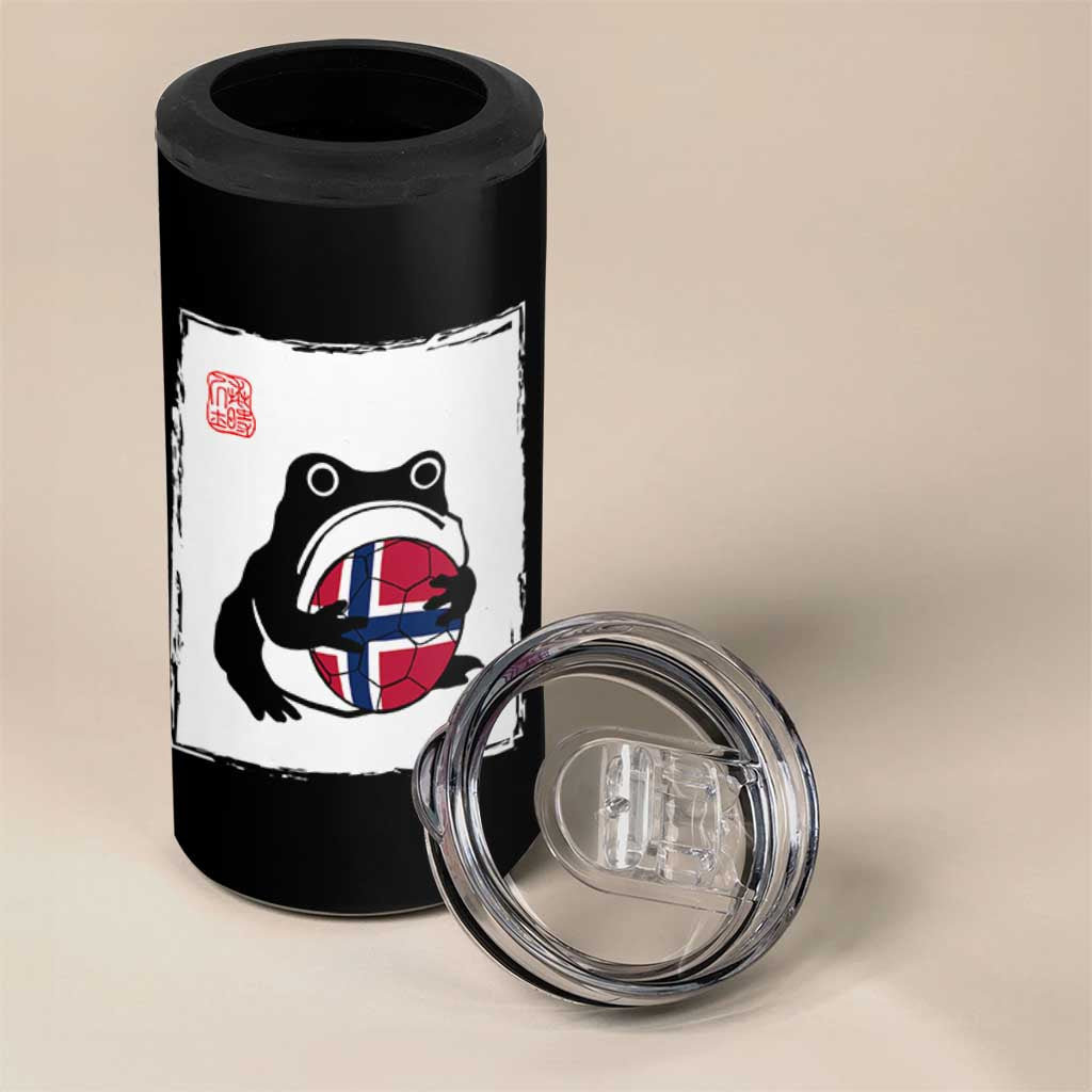 Grumpy Frog Norway Soccer Fan 4 in 1 Can Cooler Tumbler Japanese Style Match Day