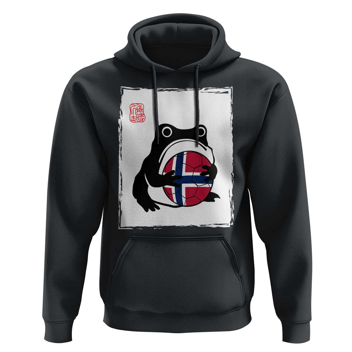 Grumpy Frog Norway Soccer Fan Hoodie Japanese Style Match Day